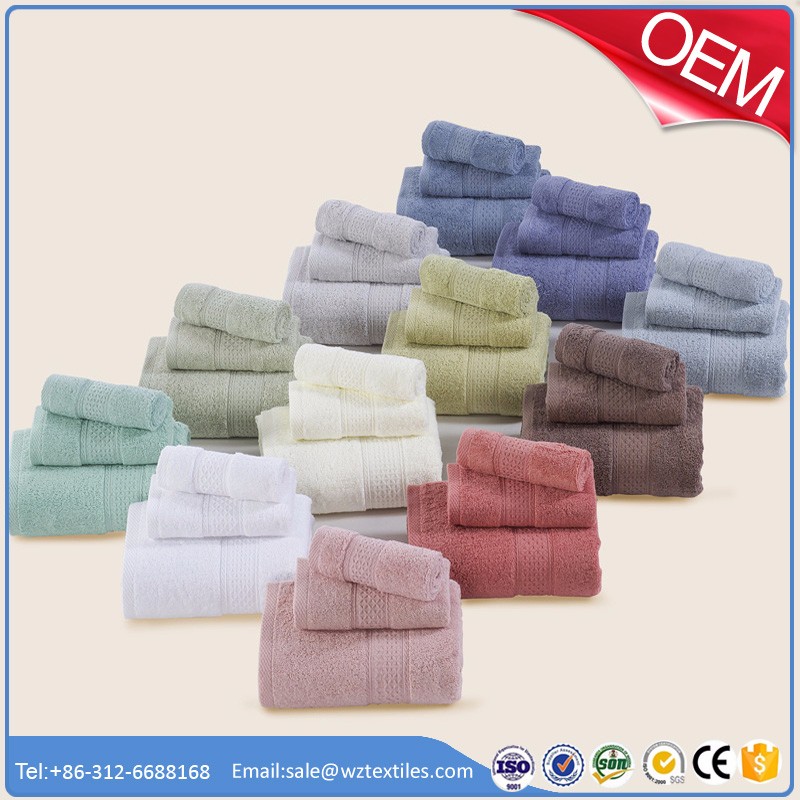 Towel Factory Wholesale 70x140 500gsm 100 Terry Cotton Dobby Bath