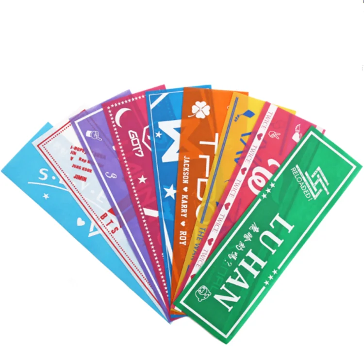 Custom Made Double Sided Printed Cheering Paper Slogan Banner