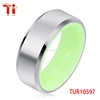 Ti Aohua uminousTungsten Carbide Glow Ring Charges in Direct Sunlight, A Bright Led or a UV Light