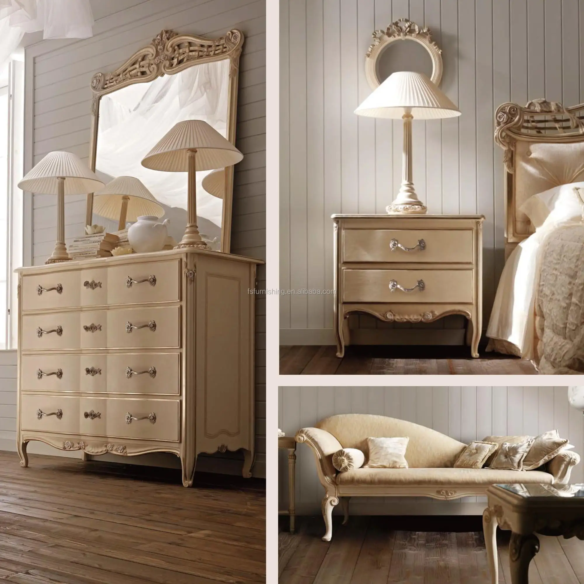 Customized Home Furniture Hand Made Rococo French Romantic Home ...