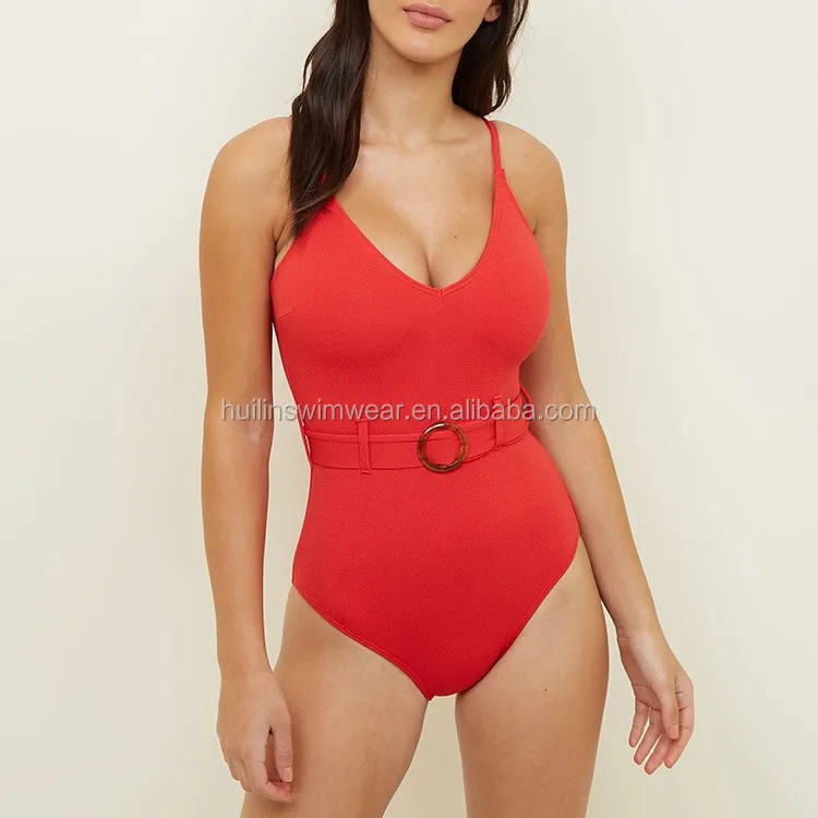 belted swimsuits