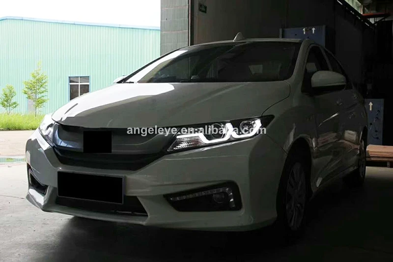 Untuk Lampu Besar Led Honda City 2014 Tahun Wadah Hitam Dengan 