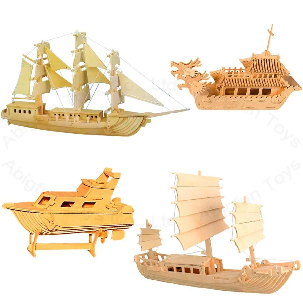 wooden toy ship