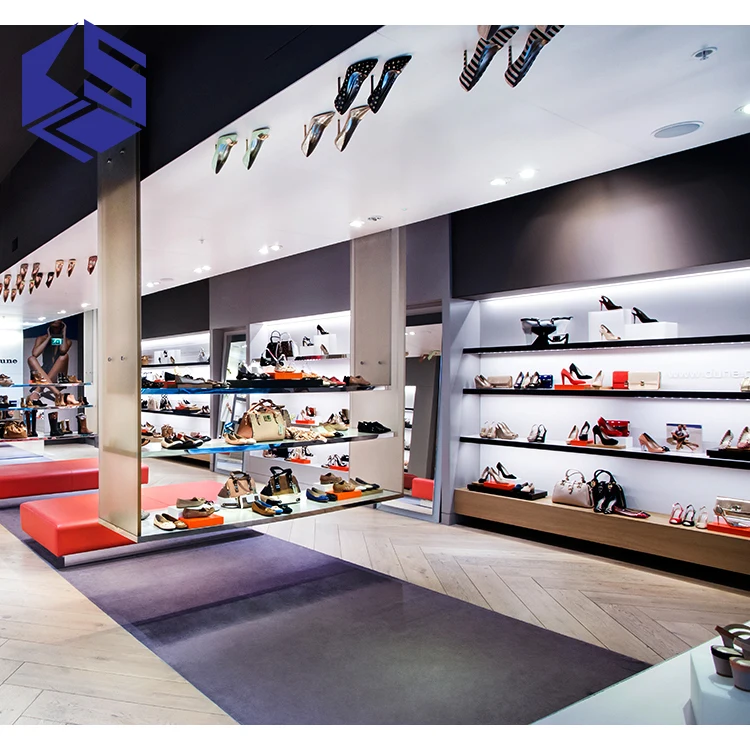 Durable Design Shoe Shop Display Furniture Design Wooden Shoes Store