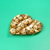 Custom Chocolate Package Gold color Heart Shape Insert Plastic Tray inner Blister Tray