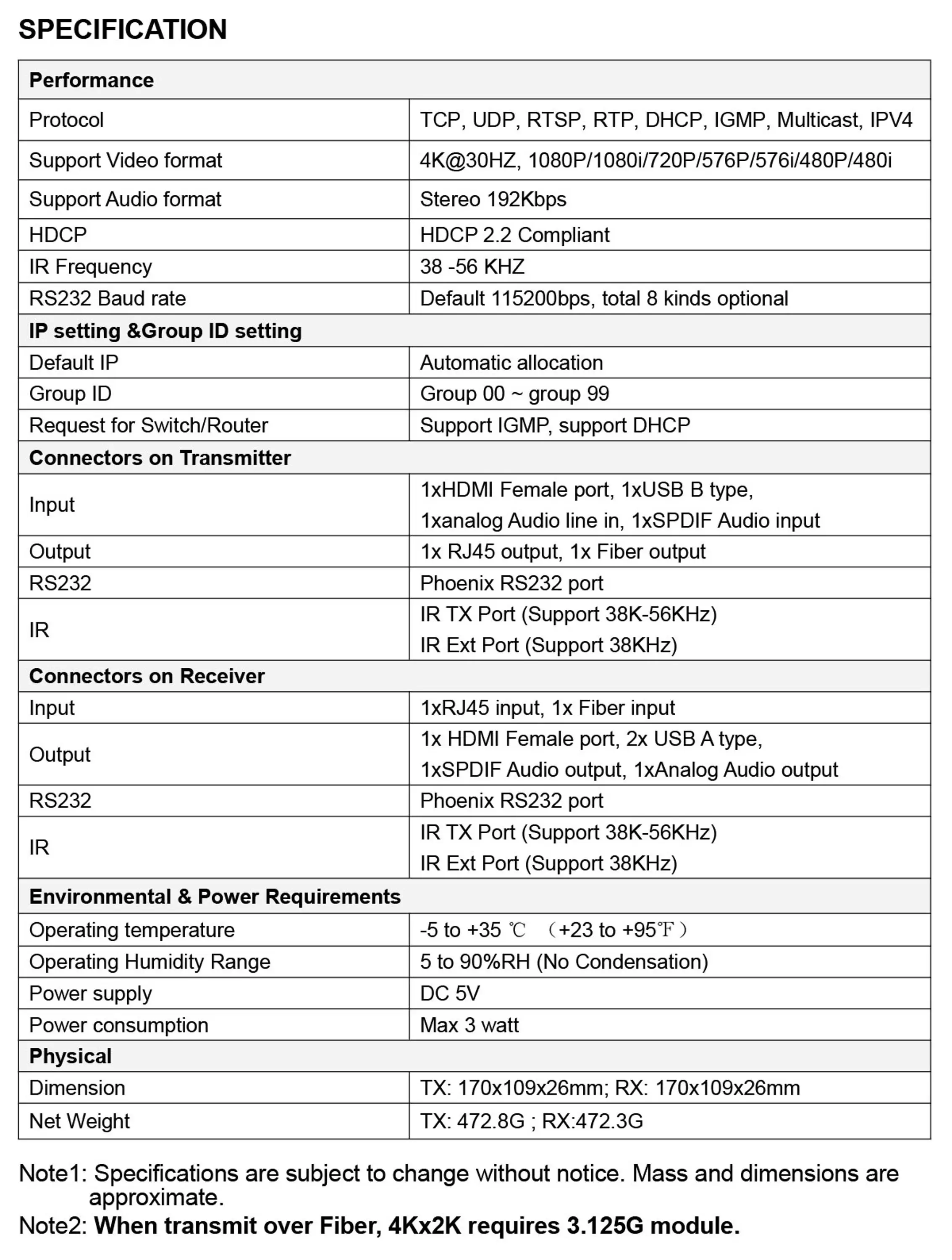 -9LINK-MI LM-EX57 HDMI+USB KVM Extender over IP  Fiber