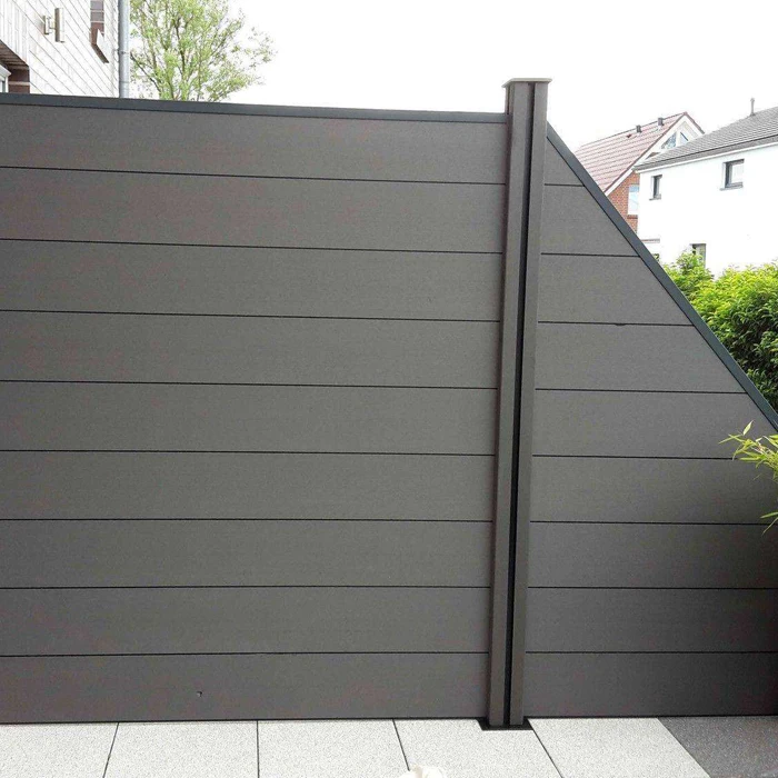 Home garden patio UV resistant and waterproof exterior plastic composite wood wpc 180x180cm fence