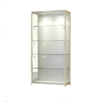 Glass Display Cabinet Glass Display Case With Top Spot Led Light