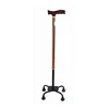 Lightweight aluminum alloy medical four-legged walking stick for old