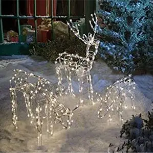 3pc animated 40 and 24 lighted deer christmas yard decoration by myholidaysmyway - Christmas Deer Yard Decorations 3pc animated 40 and 24 lighted deer christmas yard decoration by myholidaysmyway - Christmas Deer Yard Decorations