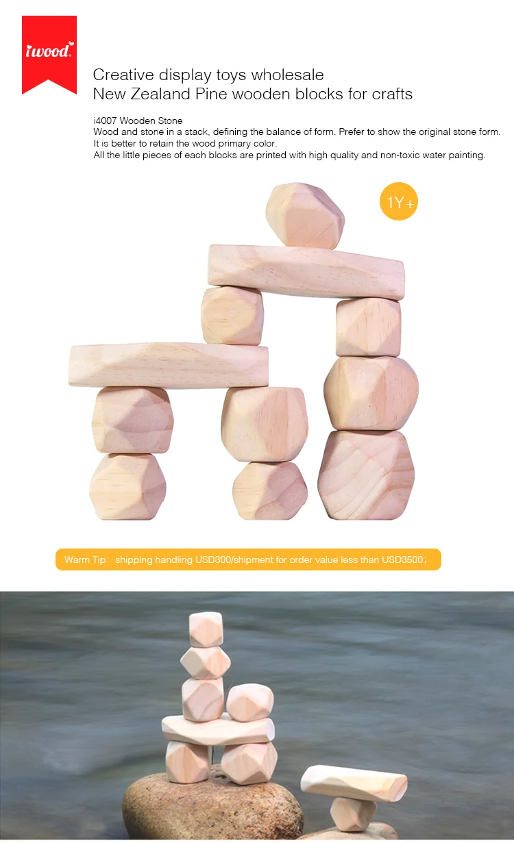 Ecofriendly Wooden Balancing Stones Stacking Toy. Zen Style Balancing