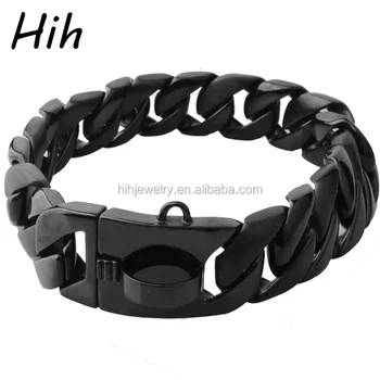 Black Dog Choke Chain Collars 