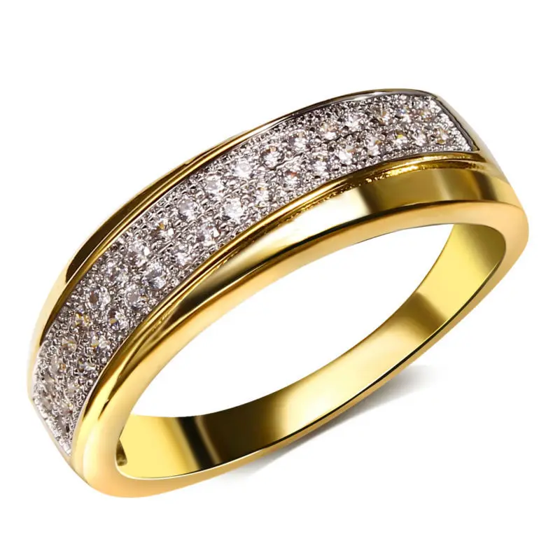 Platinum Wedding Ring Setting Find Get Quotations Women S 2 Layers Overlap Round Cz Rings Lead Free Cubic Zirconia Setting 18k Gold Platinum