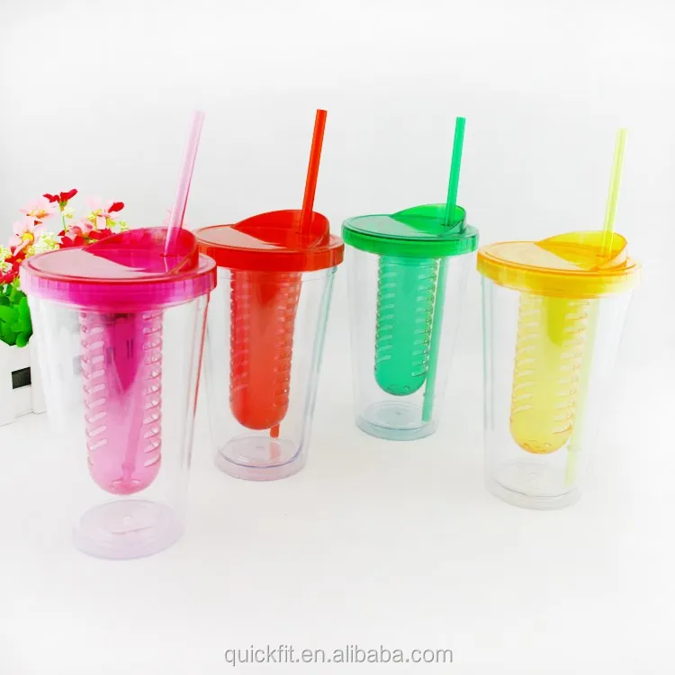 Snack Drink Cup With Strawtop Snack Tray Holds Snacks,Veggies Or