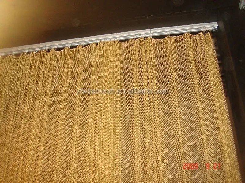 Stainless Steel Hanging Metal Mesh Chain Curtain For Restaurant And