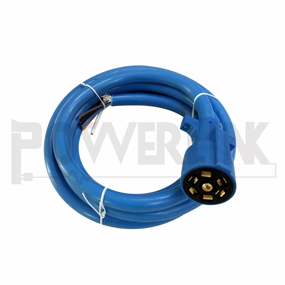 Universal Molded Trailer Light Plug Wiring Harness 7 Way Rv 1239 Cord