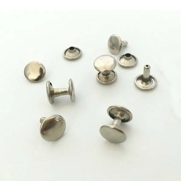 Double Single Cap Head Metal Decorative Rivets For Shoes Bag Clothing ...