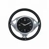 promotional plastic the wall clock wheels with car steering wheel shape