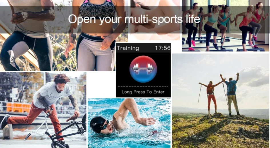 A6  color screen fitness tracker Step Counter Activity Monitor smart watch band