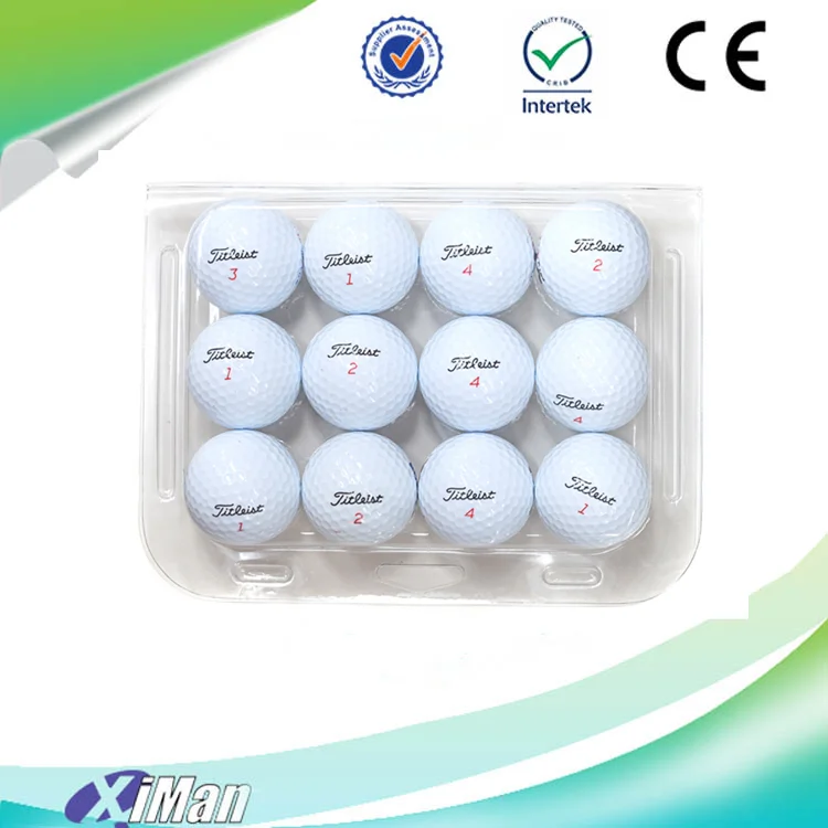 Custom Transparent Plastic Clamshell Blister Packaging For 12 Golf