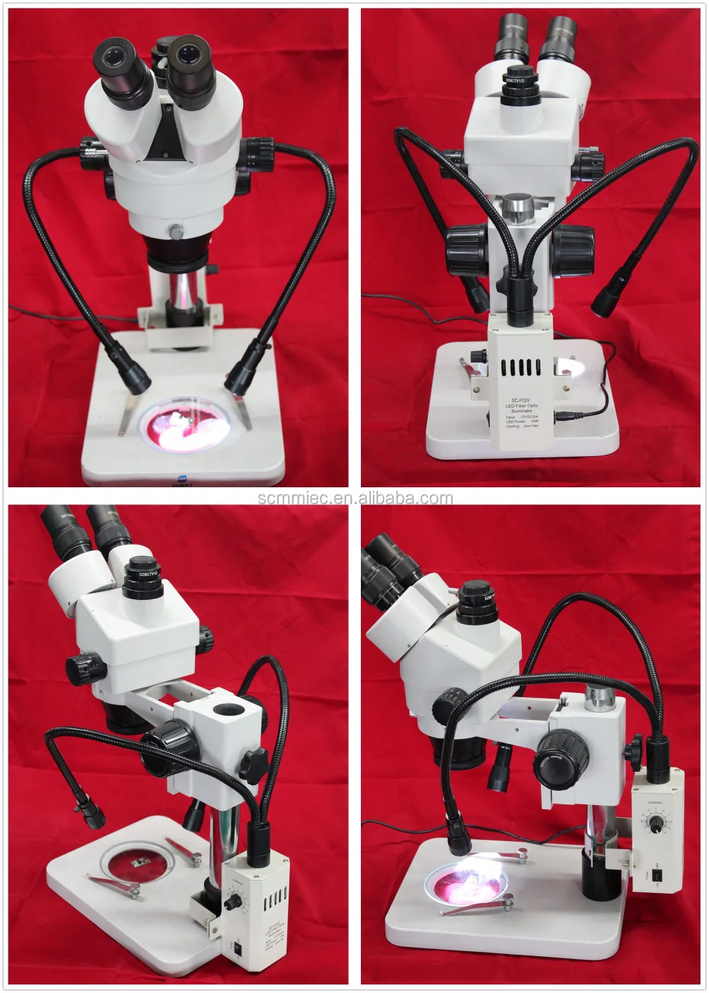 Portable 10w Led Optical Fiber Cold Light Microscope Illuminator Buy