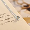 925 sliver fashion simple and temperament sliver cherry blossoms flower pendant necklace women