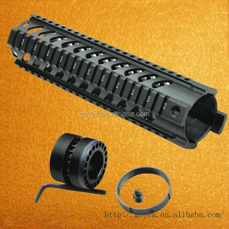 Ar15 M4 Handguard 10 Inch Slanted Holes Tactical Hunting Weaver