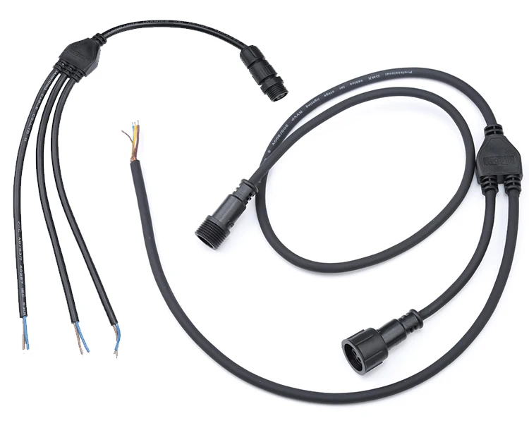 4 Pins Y Type Waterproof Connector 1 To 3 1 To 4 Cable Splitter.jpg