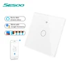 SESOO Smart Home Phone Wifi Controlled110V 240V Electric Shutter Power Relay Light Alexa Wall 1 Gang 1 Way Wifi Switch