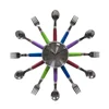 electric tableware colorful kitchen decor wall clocks quartz wall clock machine