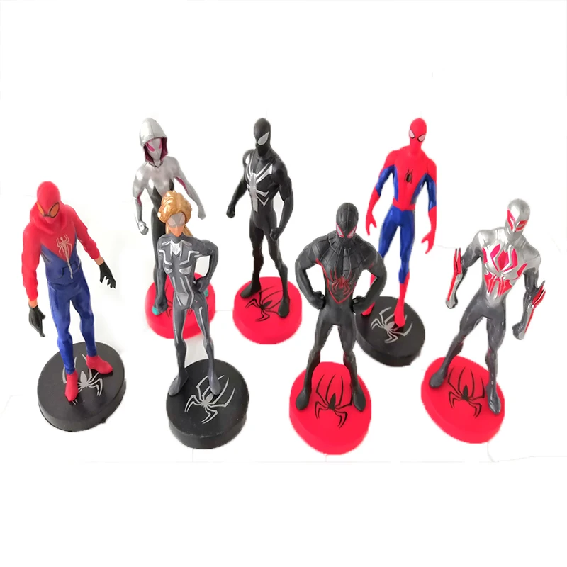 spiderman figurine set