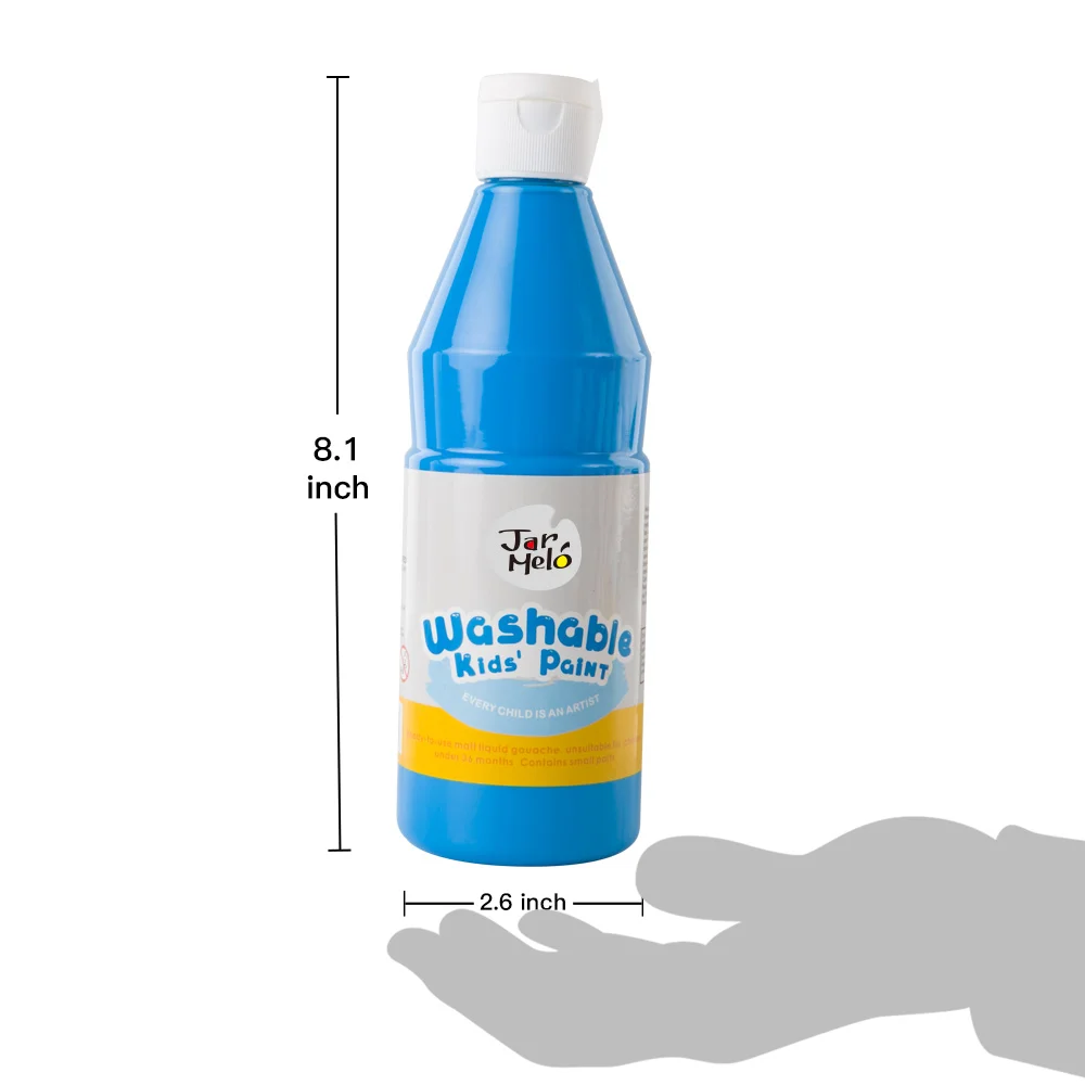 12 Colors Kids' Washable Paint 500ml Nontoxic Washable Paint For Kids