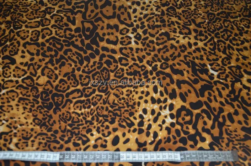 Silk Satin Leopard Printed Fabric - Buy Silk Satin Leopard Printed ...