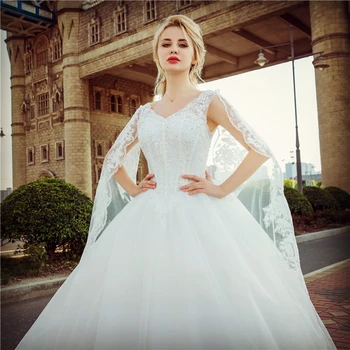 Junoesque Lace Crystal Floor Length Wedding Dress 2018 Junoesque Lace Crystal Floor Length Wedding Dress 2018 Factory Dresses Panel Tail Bridal Gown Product On