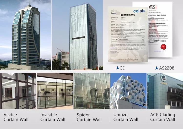 Aluminium Glass Wall Curtain Wall Shadow Box Detail Design Shadow Box