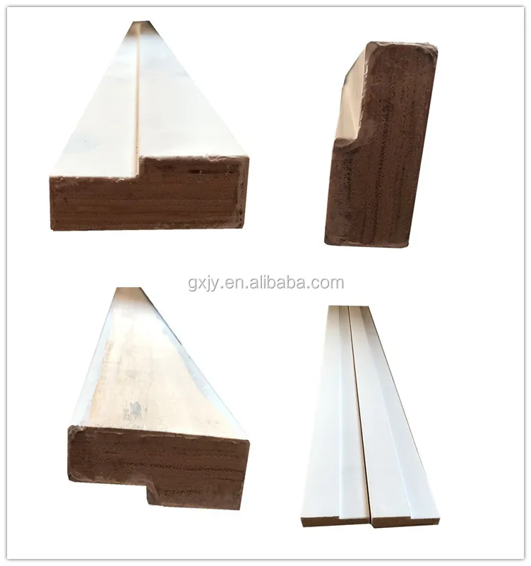 White Primed Gesso Anti Bending Lvl Plywood Door Jamb For Wooden Door