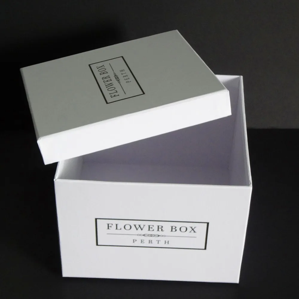 Waterproof Recyclable Cardboard Round Flower Boxes Luxury Round Hat Box