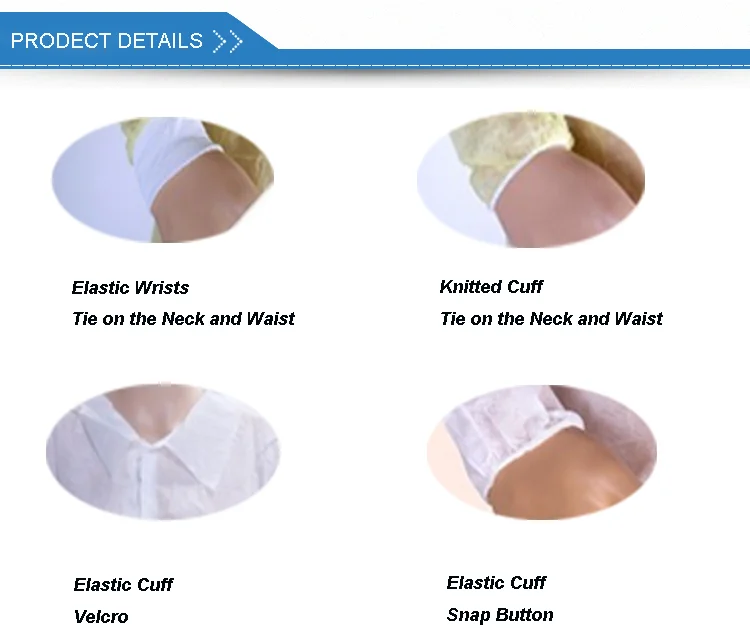 Hot Selling Surgical Disposable Non Woven Visitor Coat Factory