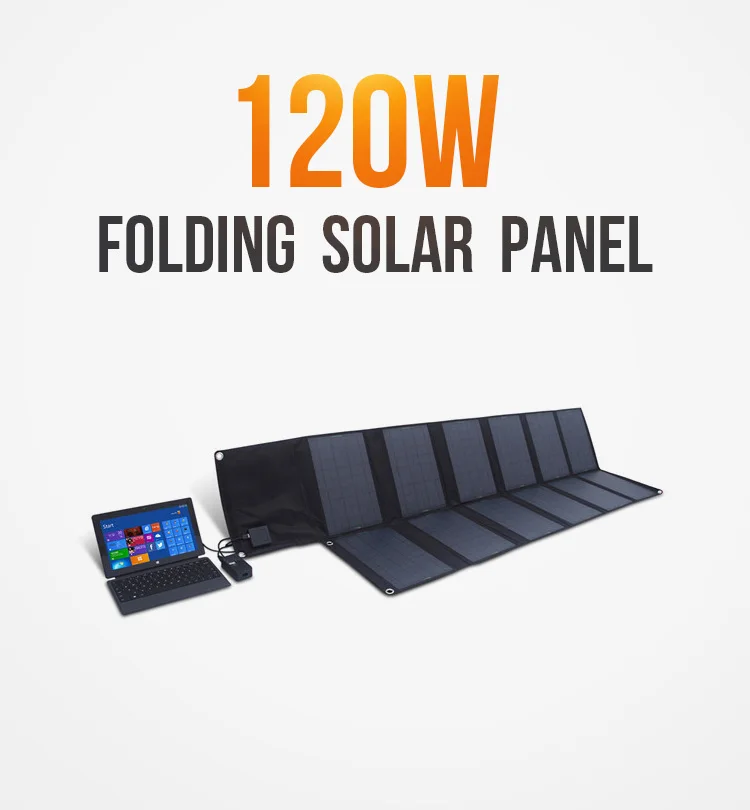 120w Folding Solar Blanket For Laptop,Solar System,Battery On Boat