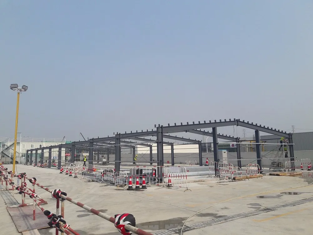 Cobertizo De Acero Para Almacenamiento Temporal,Estructura De Acero