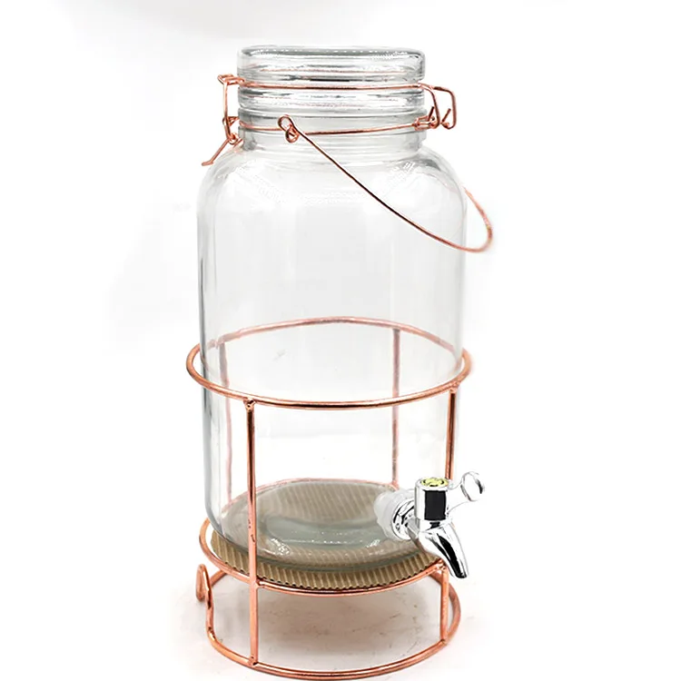 4l 6000ml Vintage Glass Juice Jar 8l Dispenser With Water Mouth Buy