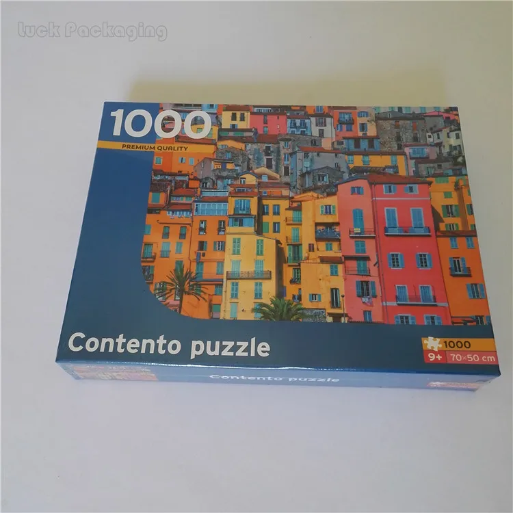 Wholesale Cheap Custom Large 1000 Pieces Cardboard Adult Jigsaw Puzzles