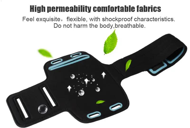 Universal Gym Running Workout Large Arm Band for Smartphone with Key Holder