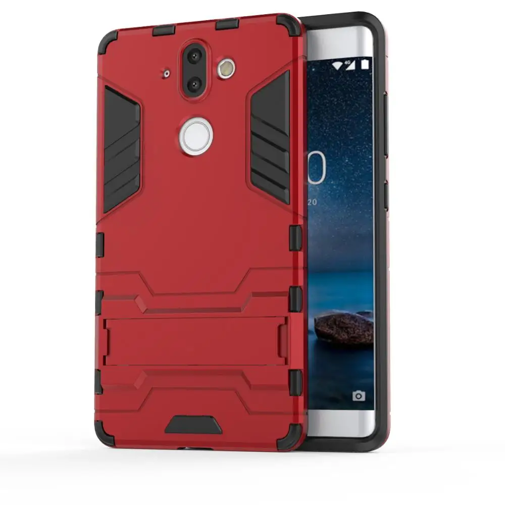 Hot sale shockproof hybrid case cover armor iron man Slim Armor TPU+PC phone case for Nokia 6 8 9