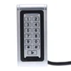 Waterproof Metal Access Control ID Card Reader Keypad For Door Security Wiegand 26 Interface 125KHz Access Controller + Key Fobs