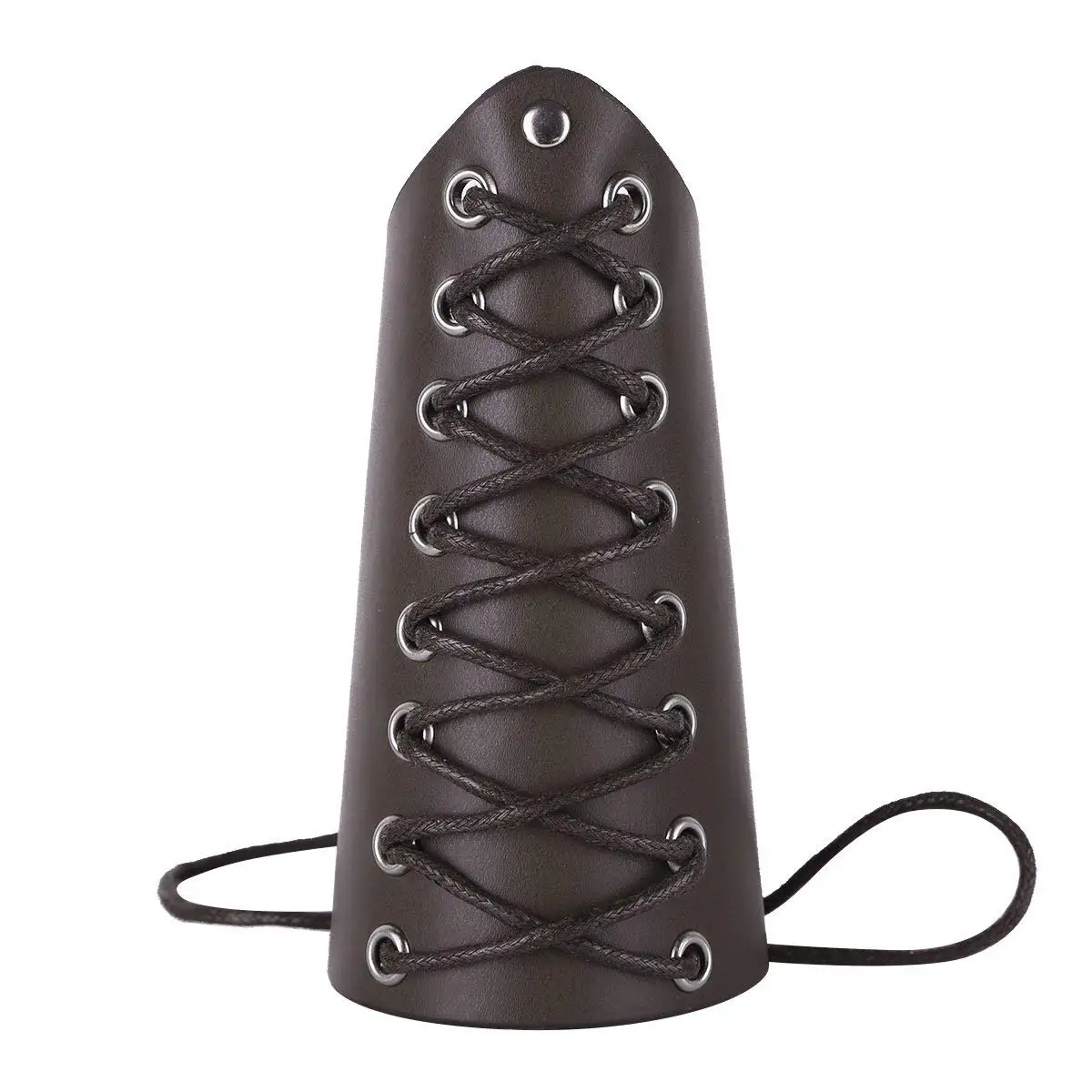 Unisex Faux Leather Metal Spikes Medieval Bracer Gauntlet Armband Arm Guard