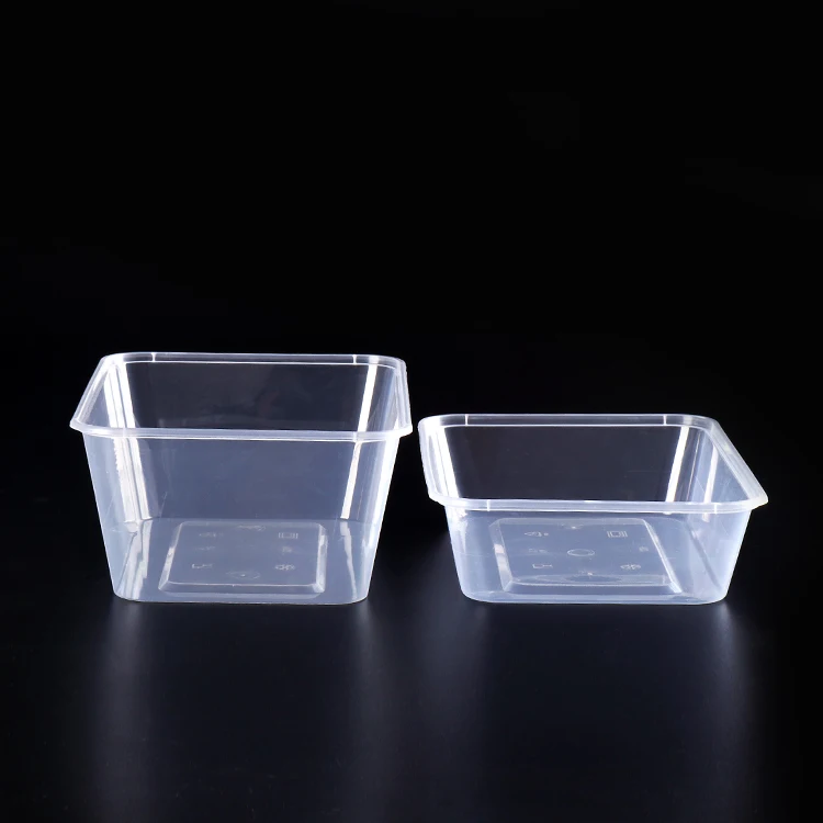 Square microwave plastic take away  lunch box