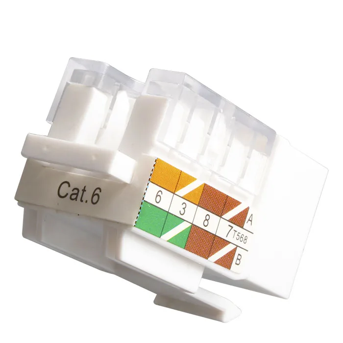 Un-shielded Vertical Utp Insert Rj45 Cat6 Line Socket Modul Keystone
