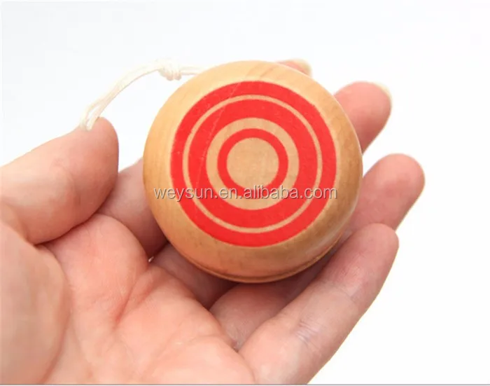 Wood Chinese Yo Yo Ball Gift for Children Profession Kids Drum-shape Yoyo Toy J 
