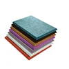 The studio uses polyester hexagonal felt sound insulation